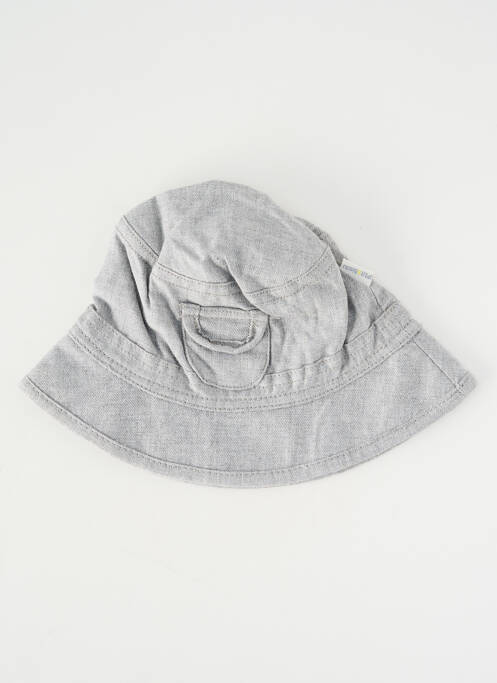 Chapeau forme bob gris P'TIT BISOU garcon
