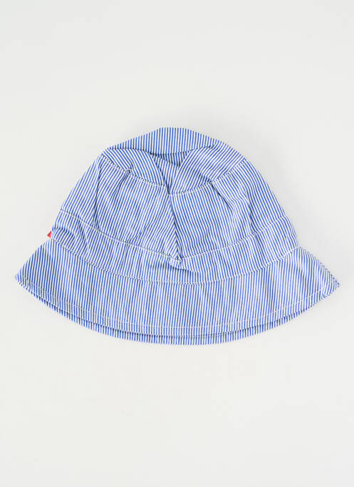 Chapeau fermeture pressionnée bleu P'TIT BISOU garcon