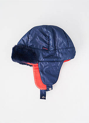 Bonnet doublure bleu P'TIT BISOU garcon