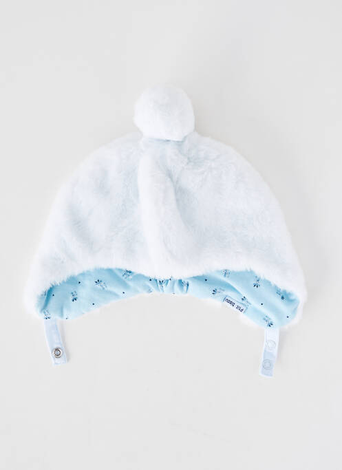 Bonnet doublure blanc P'TIT BISOU garcon