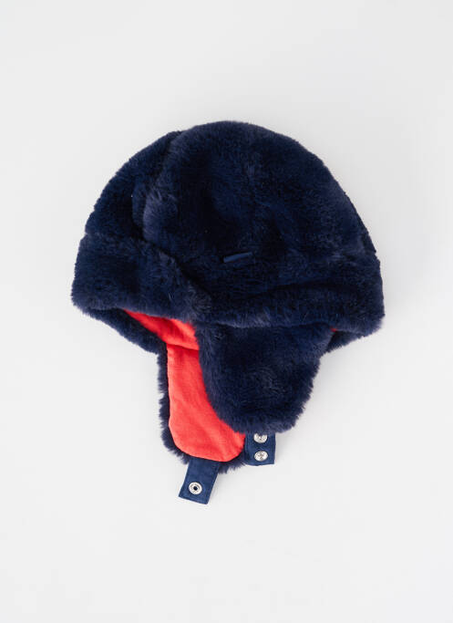 Bonnet doublure bleu P'TIT BISOU garcon