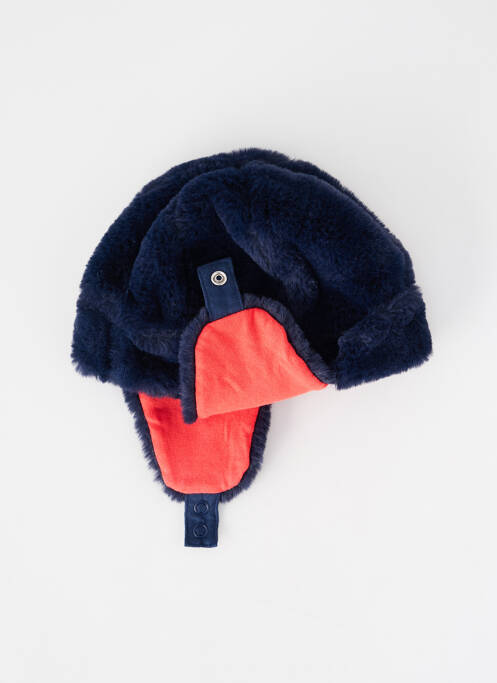 Bonnet doublure bleu P'TIT BISOU garcon