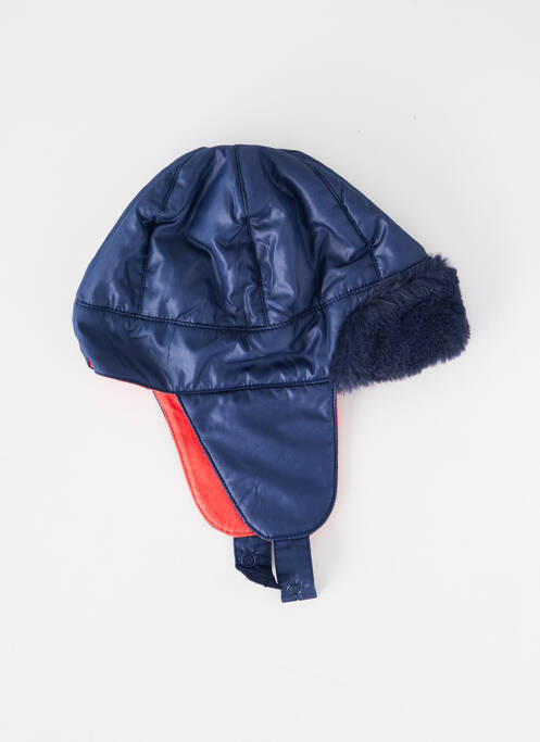 Bonnet doublure bleu P'TIT BISOU garcon