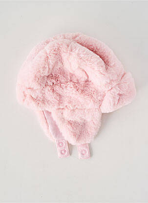 Bonnet forme chapka rose P'TIT BISOU fille