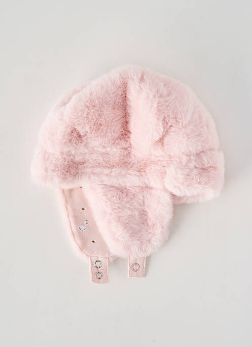 Bonnet doublure rose P'TIT BISOU fille