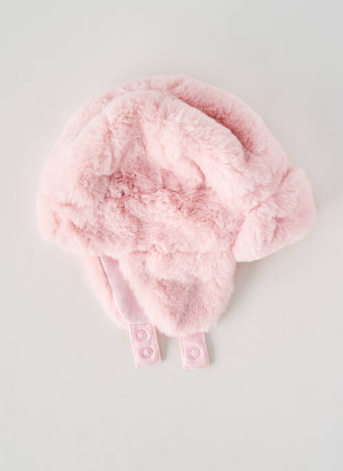 Bonnet forme chapka rose P'TIT BISOU fille
