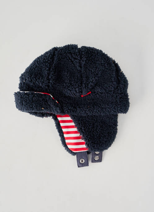 Bonnet doublure bleu P'TIT BISOU garcon