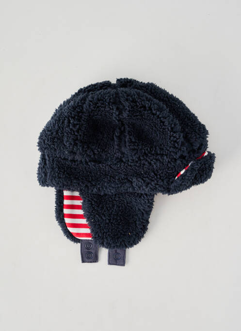 Bonnet doublure bleu P'TIT BISOU garcon