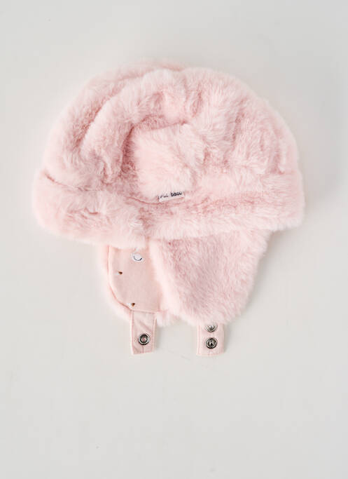 Bonnet rose P'TIT BISOU fille
