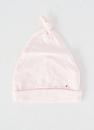 Bonnet rose P'TIT BISOU fille
