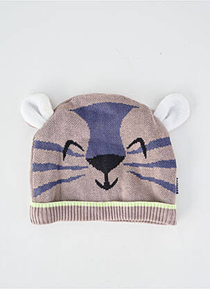 Bonnet maille fine gris NANO & NANETTE garcon