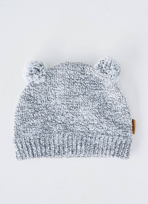 Bonnet maille fine gris P'TIT BISOU garcon
