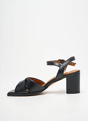 Sandales/nu pieds matière lisse talon de 7 à 9cm noir O'.. femme