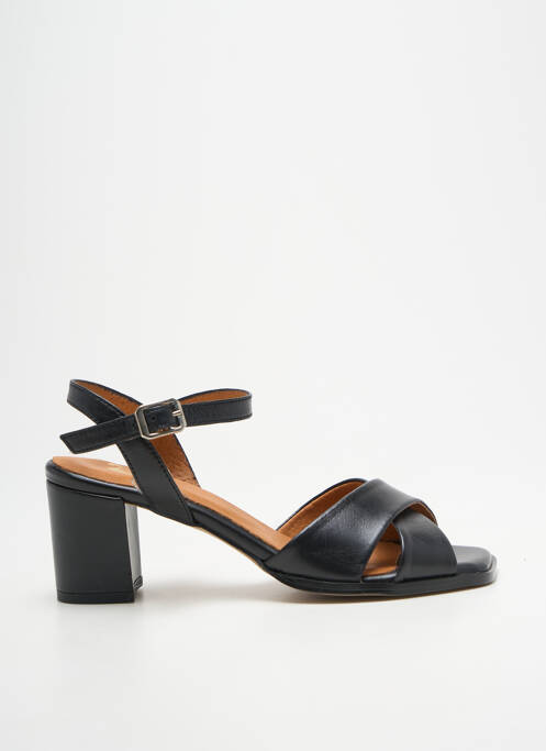 Sandales/nu pieds matière lisse talon de 7 à 9cm noir O'.. femme