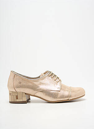 Derbies tissage satiné talon de 4 à 6cm or DORKING femme