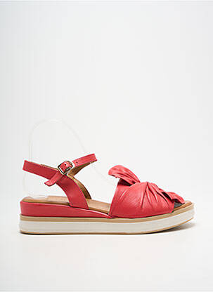 Sandales/nu pieds matière lisse talon de 4 à 6cm rose COCO ET ABRICOT femme