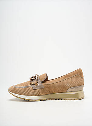 Slip ons nubuck talon plat jusqu'à 3cm marron FUGITIVE BY FRANCESCO ROSSI femme