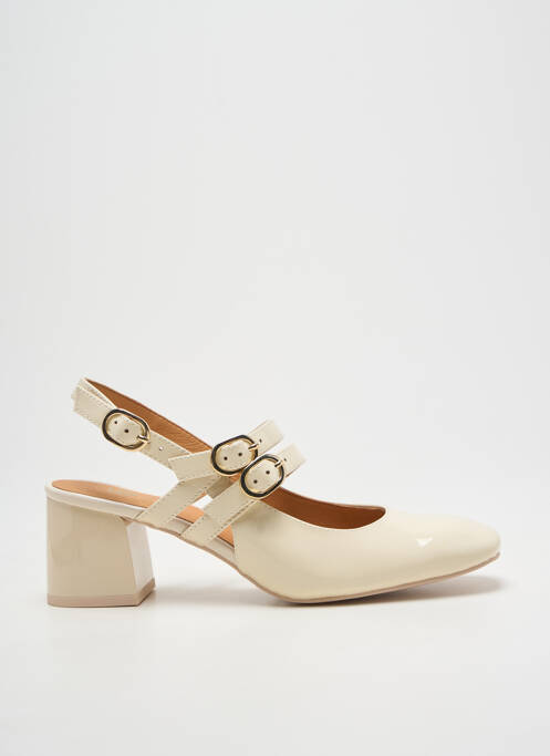Escarpins beige FUGITIVE BY FRANCESCO ROSSI femme