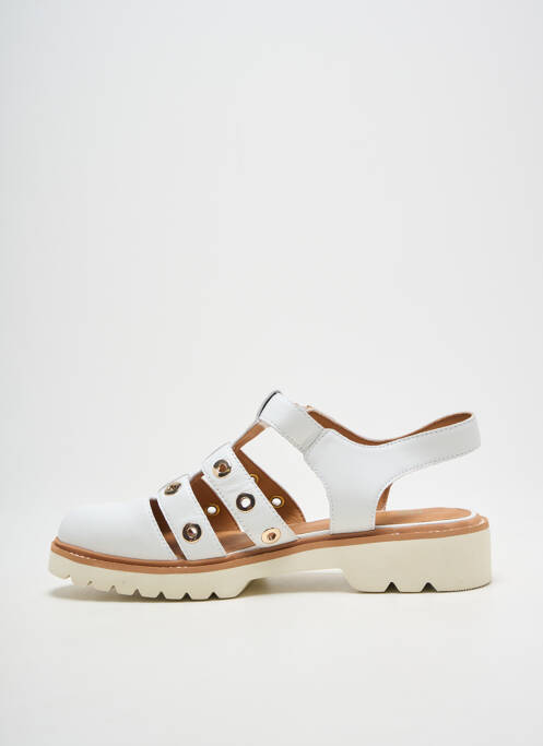 Sandales/Nu pieds blanc FUGITIVE BY FRANCESCO ROSSI femme