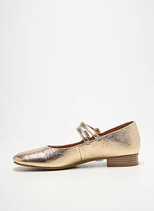Ballerines matière lisse talon plat jusqu'à 3cm or MAM'ZELLE femme