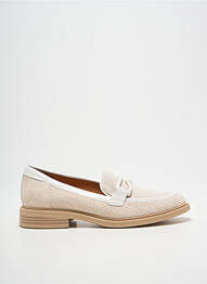 Mocassins chiquet talon plat jusqu'à 3cm beige FUGITIVE BY FRANCESCO ROSSI femme