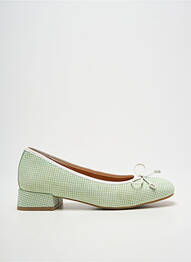 Ballerines semelle amovible talon plat jusqu'à 3cm vert FUGITIVE BY FRANCESCO ROSSI femme