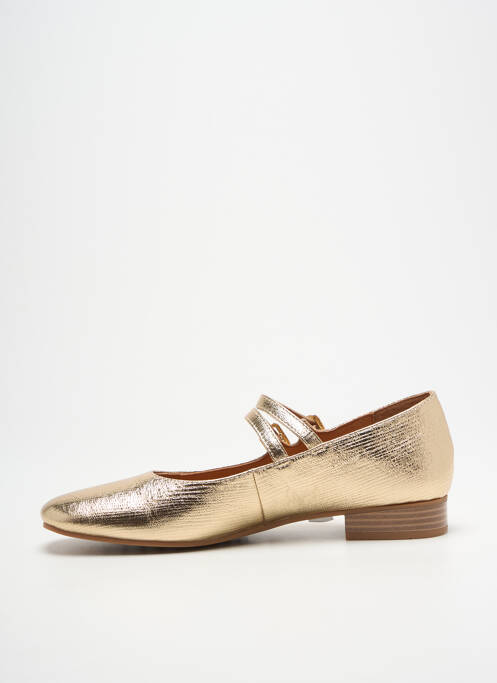 Ballerines matière lisse talon plat jusqu'à 3cm or MAM'ZELLE femme
