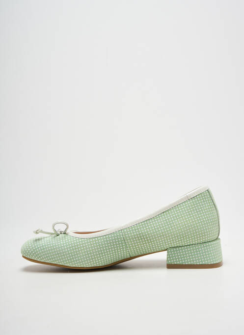 Ballerines impression talon plat jusqu'à 3cm vert FUGITIVE BY FRANCESCO ROSSI femme