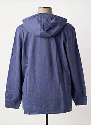 Sweat-shirt à capuche broderie manches longues bleu SHEEGO femme