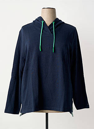 Sweat-shirt à capuche manches longues manches longues bleu SHEEGO femme