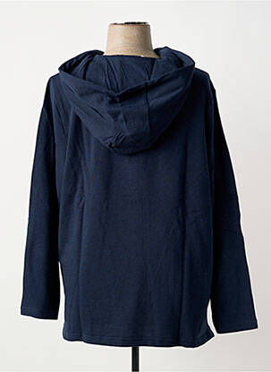 Sweat-shirt à capuche manches longues manches longues bleu SHEEGO femme