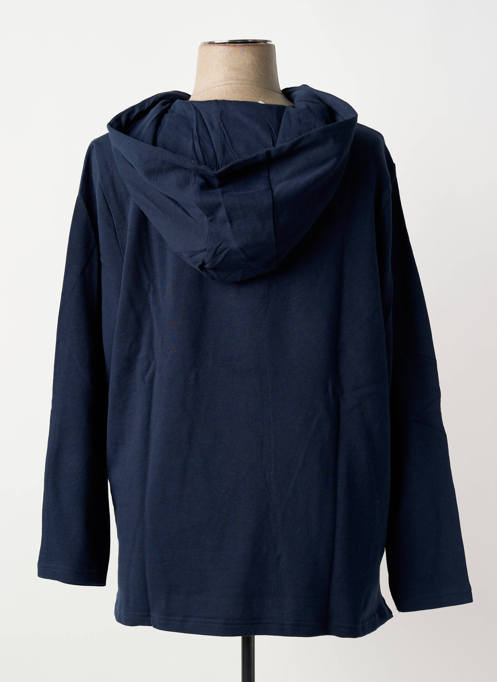 Sweat-shirt à capuche manches longues manches longues bleu SHEEGO femme