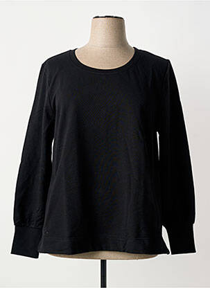 Sweat-shirt manches longues manches longues noir SHEEGO femme