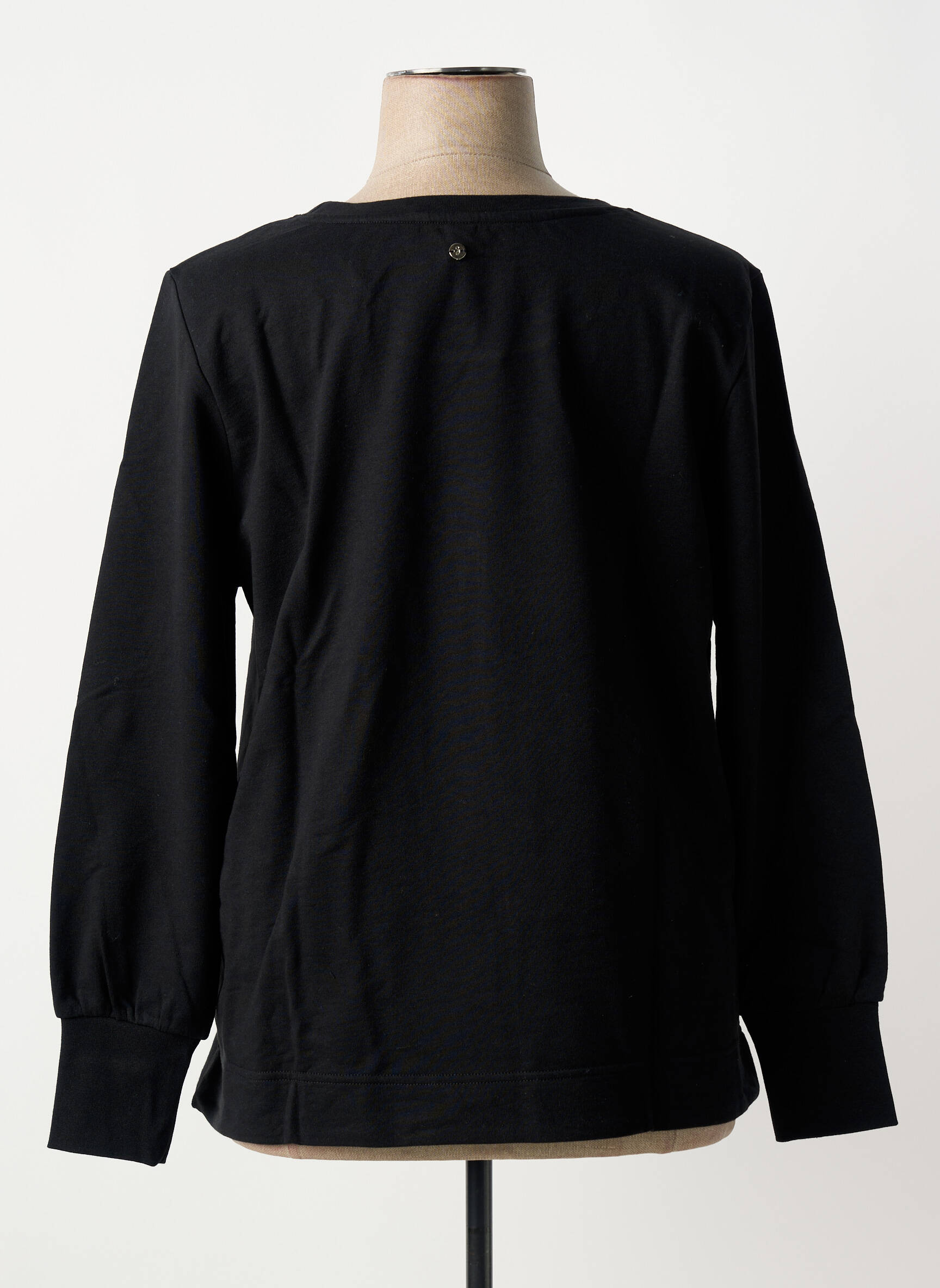 Sweat-shirt manches longues manches longues noir SHEEGO femme