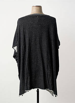 Pull coupe droite manches courtes gris SHEEGO femme