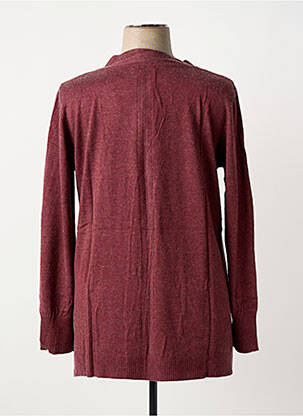 Gilet manches longues fermeture boutonnée sur le devant violet SHEEGO femme