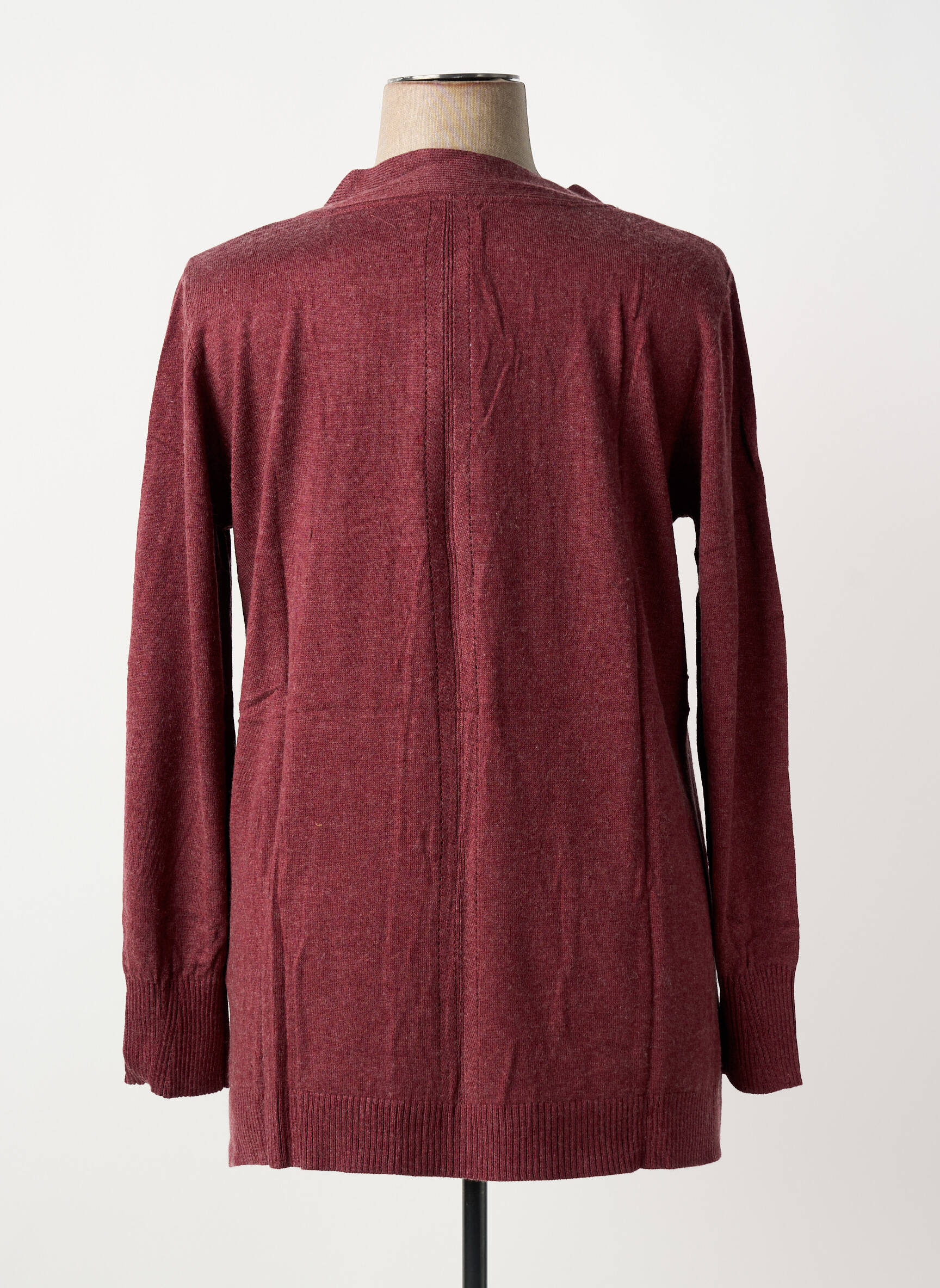 Gilet manches longues fermeture boutonnée sur le devant violet SHEEGO femme