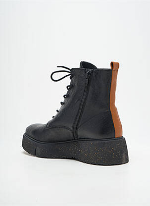 Bottines/boots tissage satiné talon de 4 à 6cm noir WONDERS GREEN femme