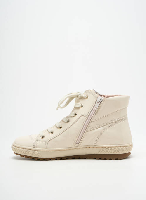 Baskets matière lisse talon plat jusqu'à 3cm beige GABOR femme