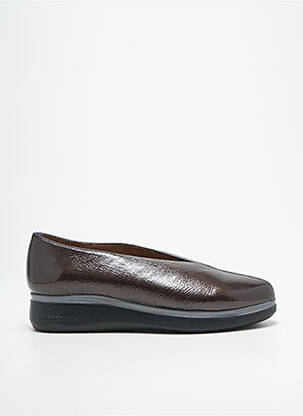 Ballerines tissage vernis talon plat jusqu'à 3cm gris WONDERS femme