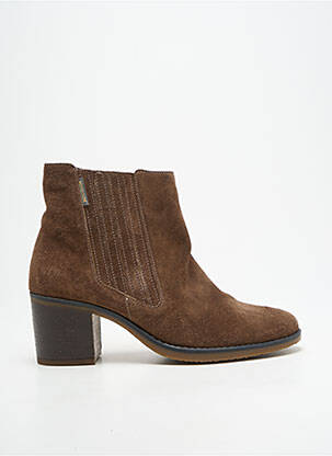 Bottines/boots nubuck talon de 4 à 6cm marron MEPHISTO femme