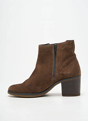 Bottines/boots nubuck talon de 4 à 6cm marron MEPHISTO femme