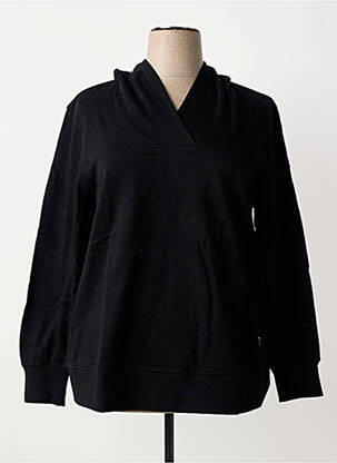 Sweat-shirt stretch manches longues noir SHEEGO femme