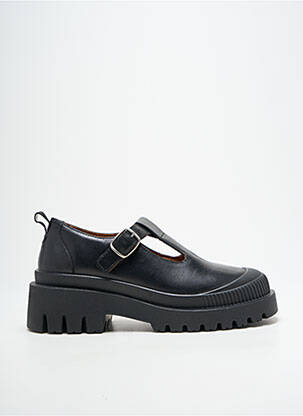 Derbies tissage satiné talon de 4 à 6cm noir PATAUGAS femme