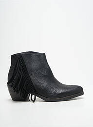 Bottines/boots matière lisse talon de 4 à 6cm noir LA FEE MARABOUTEE femme