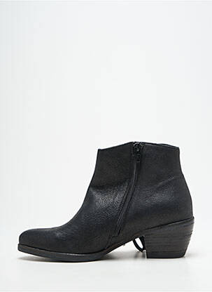 Bottines/boots matière lisse talon de 4 à 6cm noir LA FEE MARABOUTEE femme