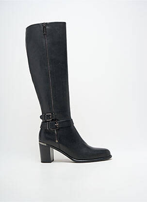 Bottes matière lisse talon de 4 à 6cm noir ADIGE femme