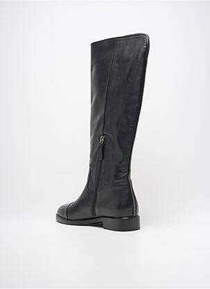 Bottes tissage satiné talon plat jusqu'à 3cm noir MARC CAIN femme