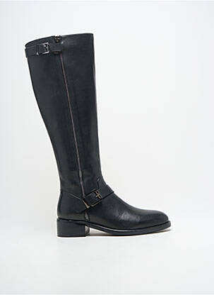 Bottes matière lisse talon plat jusqu'à 3cm noir ADIGE femme