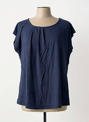 T-shirt coupe droite manches courtes bleu SHEEGO femme